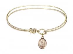  Saint Kieran Charm Bangle Bracelet 