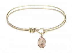  Saint Honorius of Amiens Charm Bangle Bracelet 