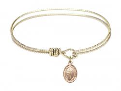  Saint Aidan of Lindesfarne Charm Bangle Bracelet 