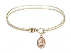  Saint Kateri Tekakwitha Charm Bangle Bracelet 