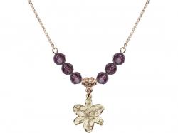  Chastity Medal Birthstone Necklace Available in 15 Colors 