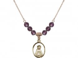  Madonna Medal Birthstone Necklace Available in 15 Colors 