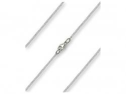  Sterling Silver - Rhodium Finished Curb Chain with Lobster Claw - Carded 