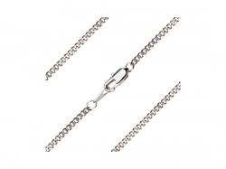  Light Rhodium Curb Chain with Lobster Claw - Carded 