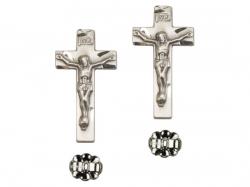  Sterling Silver Crucifix Dangle Earrings 