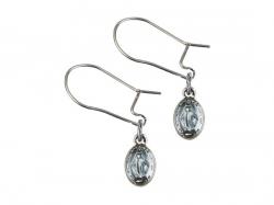  Sterling Silver Miraculous Dangle Earrings 