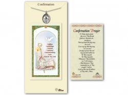  Confirmation Medal w/Prayer Card 