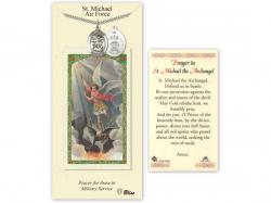  St. Michael/Air Force Prayer Card w/Medal 