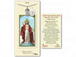  St. Michael/Army Prayer Card w/Medal 