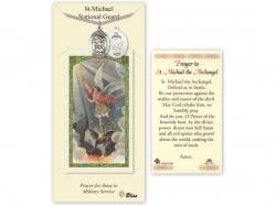  St. Michael/National Guard Prayer Card w/Medal 