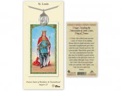  St. Louis Prayer Card w/Medal 