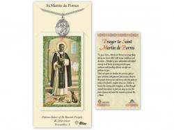  St. Martin de Porres Prayer Card w/Medal 