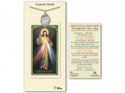  Scapular Medal w/Prayer Card 