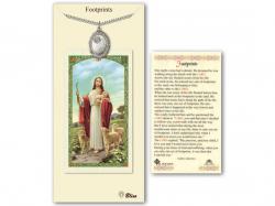  Footprints/Cross Medal w/Prayer Card 