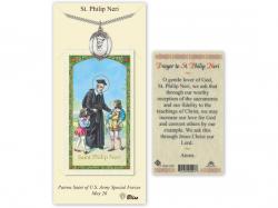  St. Philip Neri Prayer Card w/Medal 