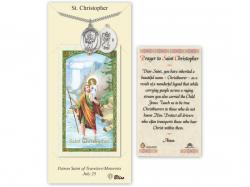  St. Christopher/Baseball Medal w/Prayer Card 