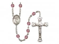  St. Paul of the Cross Centre w/Fire Polished Bead Rosary in 12 Colors 