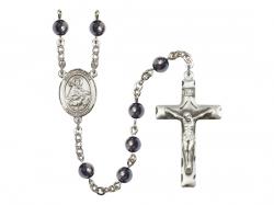  St. William of Rochester Centre Rosary w/Hematite Beads 