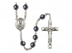  St. Henry II Centre Rosary w/Hematite Beads 