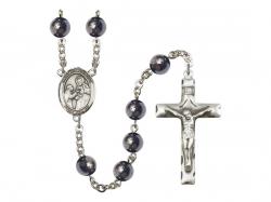  St. John of God Centre Rosary w/Hematite Beads 