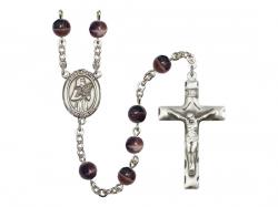  St. Agatha Center Rosary w/Brown Beads 