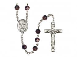  St. Kevin Centre Rosary w/Brown Beads 