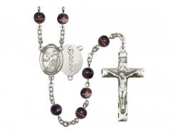  St. Luke the Apostle/Doctor Centre Rosary w/Brown Beads 