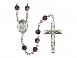  St. Louis Centre Rosary w/Brown Beads 
