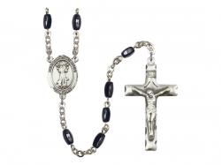  St. Francis of Assisi Centre Rosary w/Black Onyx Beads 