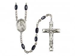  St. Joan of Arc Centre Rosary w/Black Onyx Beads 