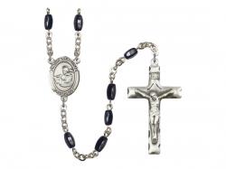  St. Thomas Aquinas Centre Rosary w/Black Onyx Beads 