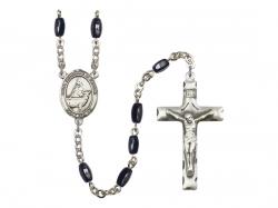  St. Catherine of Sweden Centre Rosary w/Black Onyx Beads 