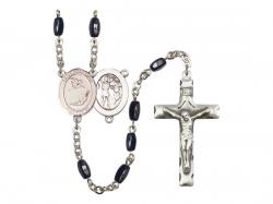  St. Sebastian/Gymnastics Centre Rosary w/Black Onyx Beads 