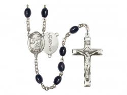  St. Luke the Apostle/Doctor Centre Rosary w/Black Onyx Beads 