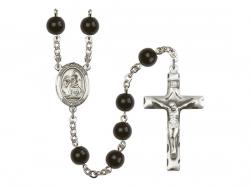  St. Catherine of Siena Centre Rosary w/Black Onyx Beads 