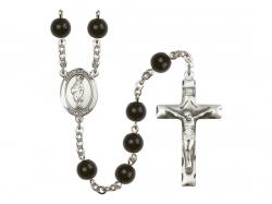  St. Gregory the Great Centre Rosary w/Black Onyx Beads 