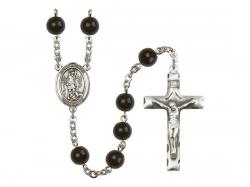  St. Lazarus Centre Rosary w/Black Onyx Beads 