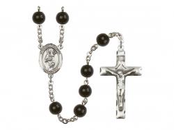  St. Scholastica Centre Rosary w/Black Onyx Beads 