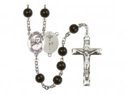  St. John Paul II Centre Rosary w/Black Onyx Beads 