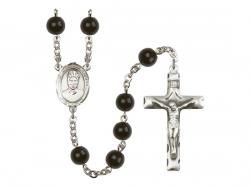  St. Josephine Bakhita Centre Rosary w/Black Onyx Beads 