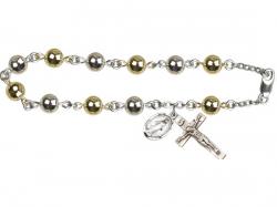  Rosary Bracelet w/Round Bead 