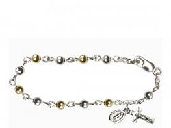  Rosary Bracelet w/Round Bead for Infant 