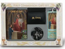  CHILD OF GOD BOY\'S FIRST COMMUNION 6 PIECE DELUXE GIFT SET 