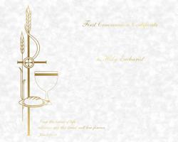  Parchment Create Your Own Communion Certificate 