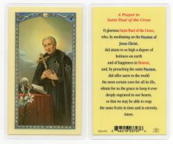  \"A Prayer to Saint Paul of the Cross\" Laminated Prayer/Holy Card (25 pc) 