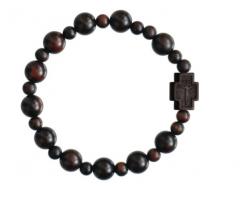  Rosary Bracelet w/Jujube Wood Bead 