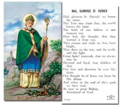  \"Hail, Glorious St. Patrick\" Prayer/Holy Card (Paper/100) 