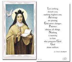  \"St. Teresa of Avila\" Prayer/Holy Card (Paper/100) 