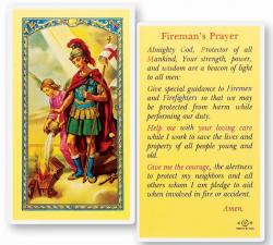  \"Fireman\'s Prayer\" Laminated Prayer/Holy Card (25 pc) 