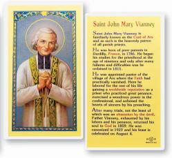  \"Saint John Vianney\" Laminated Prayer/Holy Card (25 pc) 